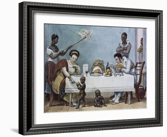 The Lunch-Jean Baptiste Debret-Framed Art Print