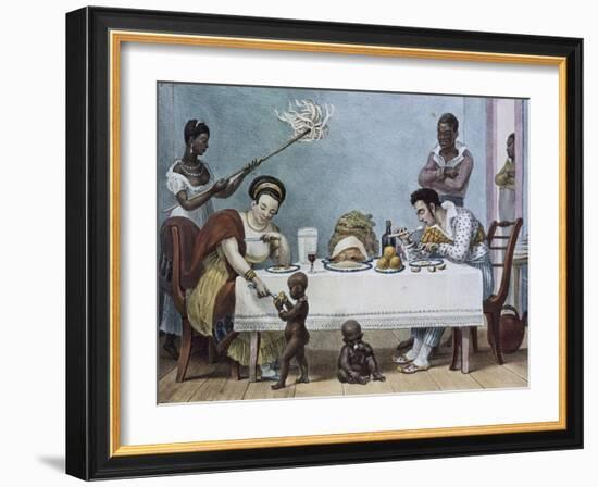 The Lunch-Jean Baptiste Debret-Framed Art Print