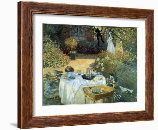 The Luncheon, 1876-Claude Monet-Framed Giclee Print