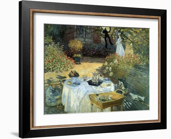 The Luncheon, 1876-Claude Monet-Framed Giclee Print