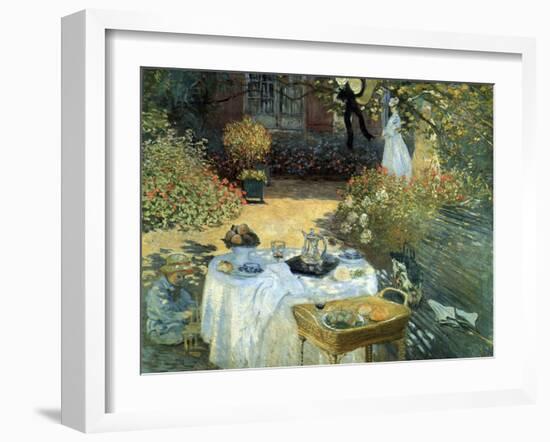 The Luncheon, 1876-Claude Monet-Framed Giclee Print