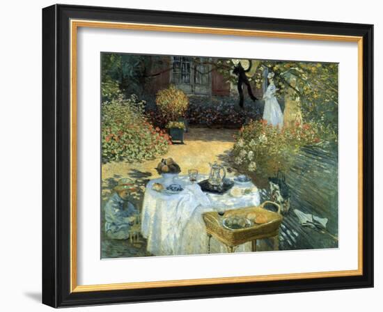 The Luncheon, 1876-Claude Monet-Framed Giclee Print