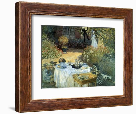 The Luncheon, 1876-Claude Monet-Framed Giclee Print