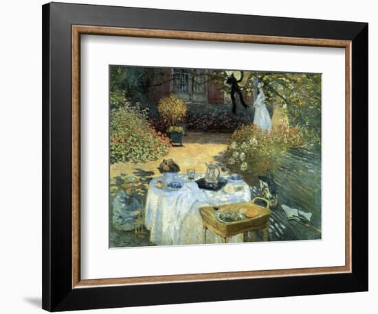 The Luncheon, 1876-Claude Monet-Framed Giclee Print