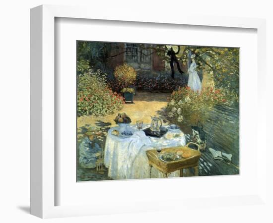 The Luncheon, 1876-Claude Monet-Framed Giclee Print