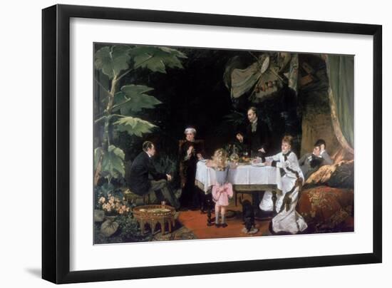 The Luncheon in the Conservatory, 1877-Louise Abbema-Framed Giclee Print