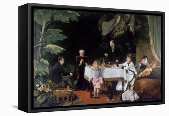 The Luncheon in the Conservatory, 1877-Louise Abbema-Framed Premier Image Canvas