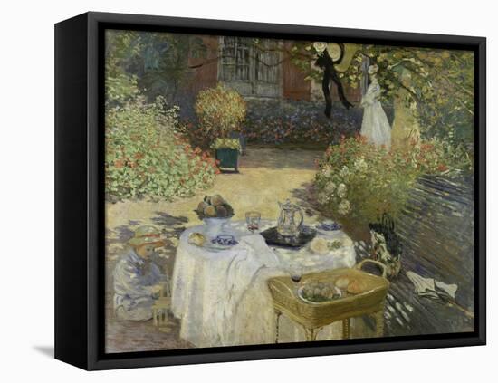 The Luncheon (Monet's Garden at Argenteuil), about 1873-Claude Monet-Framed Premier Image Canvas