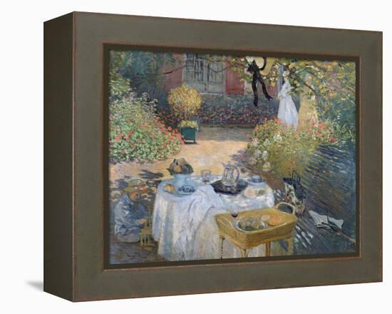 The Luncheon: Monet's Garden at Argenteuil, circa 1873-Claude Monet-Framed Premier Image Canvas