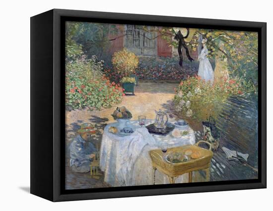 The Luncheon: Monet's Garden at Argenteuil, circa 1873-Claude Monet-Framed Premier Image Canvas