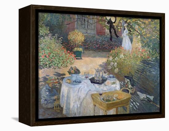 The Luncheon: Monet's Garden at Argenteuil, circa 1873-Claude Monet-Framed Premier Image Canvas