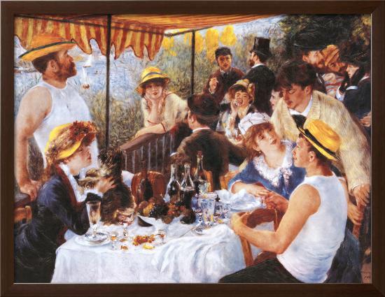 The Luncheon of the Boating Party, c.1881-Pierre-Auguste Renoir-Framed Textured Art