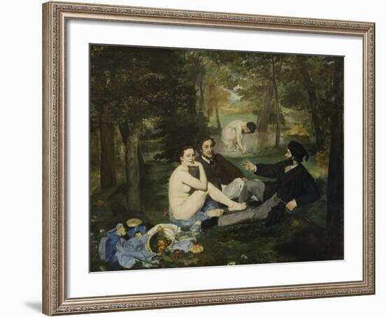 The Luncheon on the Grass, 1863-Edouard Manet-Framed Art Print