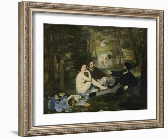 The Luncheon on the Grass, 1863-Edouard Manet-Framed Giclee Print