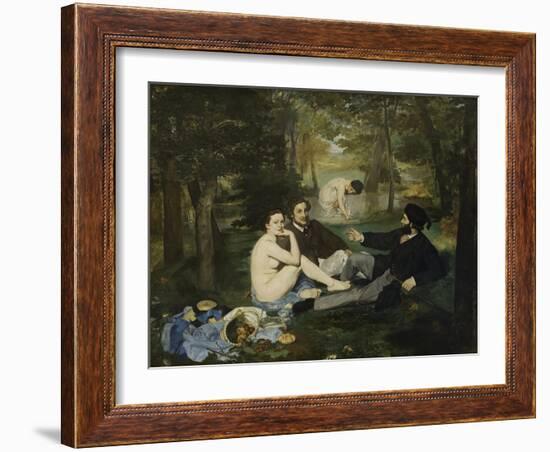 The Luncheon on the Grass, 1863-Edouard Manet-Framed Giclee Print