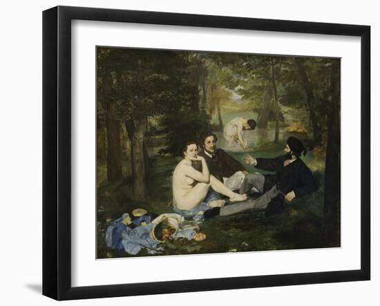 The Luncheon on the Grass, 1863-Edouard Manet-Framed Giclee Print