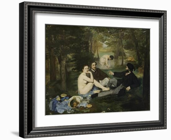 The Luncheon on the Grass, 1863-Edouard Manet-Framed Giclee Print