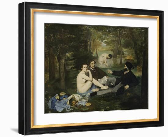 The Luncheon on the Grass, 1863-Edouard Manet-Framed Giclee Print