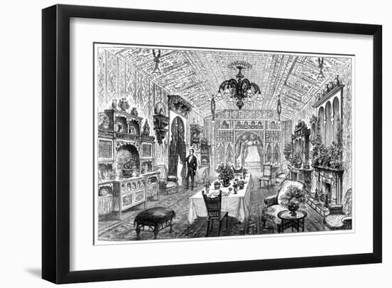 The Luncheon Room at the Town Hall, Birmingham, West Midlands, 1887-null-Framed Giclee Print
