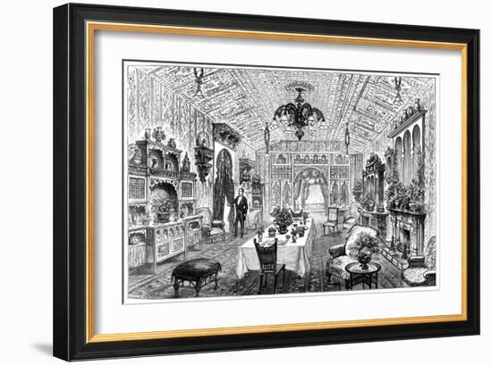 The Luncheon Room at the Town Hall, Birmingham, West Midlands, 1887-null-Framed Giclee Print