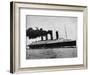 'The Lusitania at full speed', 1915-Unknown-Framed Photographic Print