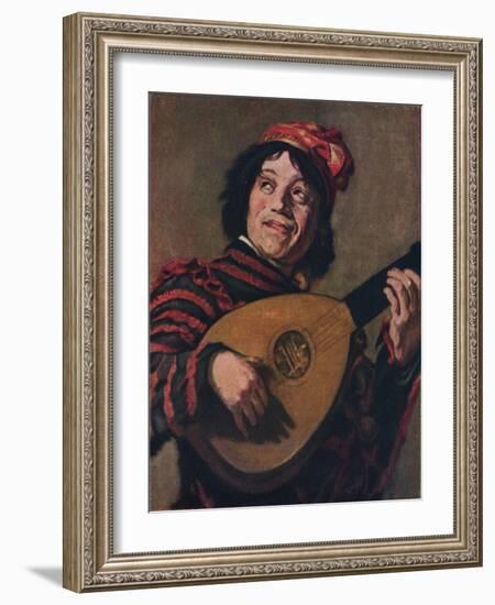 'The Lute Player', 1623-Frans Hals-Framed Giclee Print