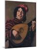 'The Lute Player', 1623-Frans Hals-Mounted Giclee Print