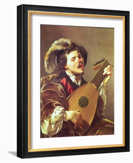 The Lute Player, 1624-Hendrick Terbrugghen-Framed Giclee Print