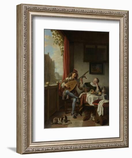 The Lute Player, 1661-Hendrik Maertensz Sorgh-Framed Giclee Print