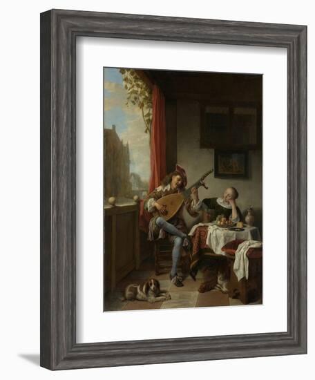 The Lute Player, 1661-Hendrik Maertensz Sorgh-Framed Giclee Print