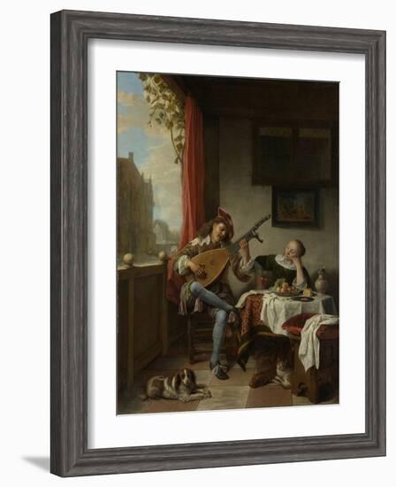 The Lute Player, 1661-Hendrik Maertensz Sorgh-Framed Giclee Print