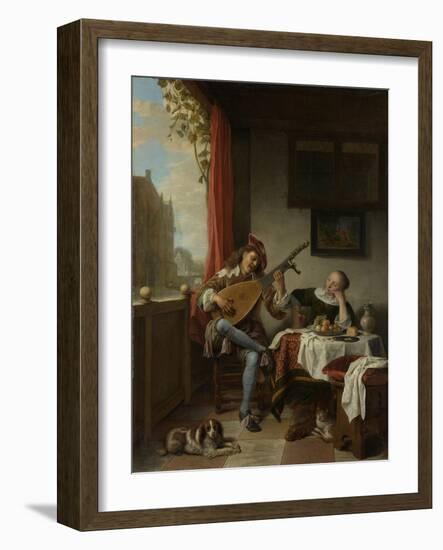 The Lute Player, 1661-Hendrik Maertensz Sorgh-Framed Giclee Print