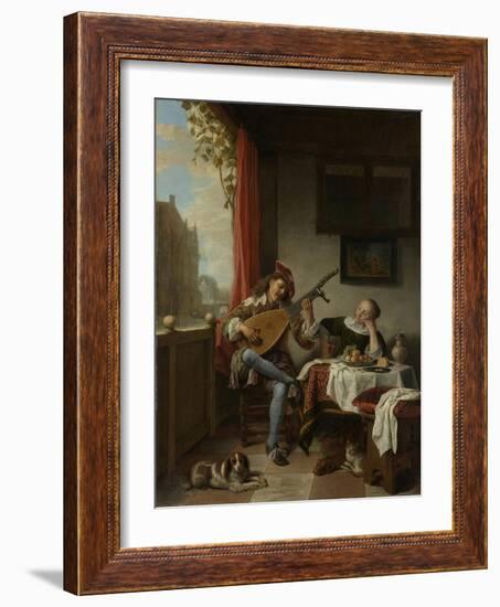 The Lute Player, 1661-Hendrik Maertensz Sorgh-Framed Giclee Print