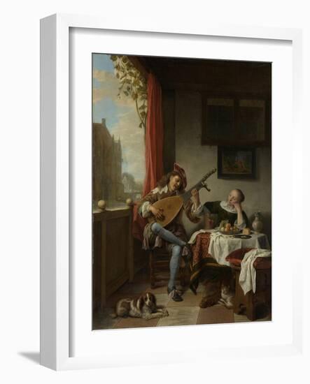 The Lute Player, 1661-Hendrik Maertensz Sorgh-Framed Giclee Print