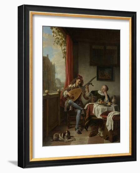 The Lute Player, 1661-Hendrik Maertensz Sorgh-Framed Giclee Print