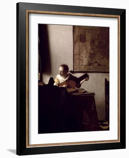 The Lute Player, 1663-1664-Johannes Vermeer-Framed Giclee Print