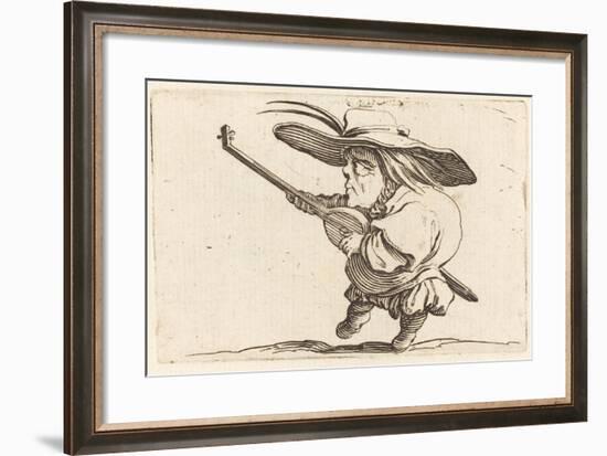 The Lute Player, c.1622-Jacques Callot-Framed Giclee Print