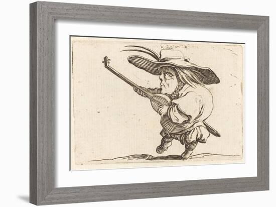 The Lute Player, c.1622-Jacques Callot-Framed Giclee Print