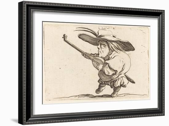 The Lute Player, c.1622-Jacques Callot-Framed Giclee Print