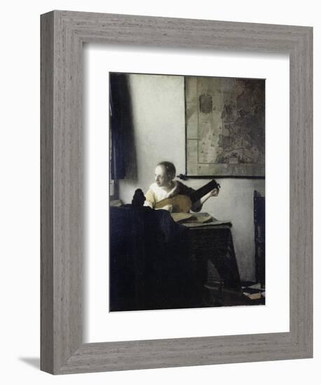 The Lute Player-Johannes Vermeer-Framed Giclee Print