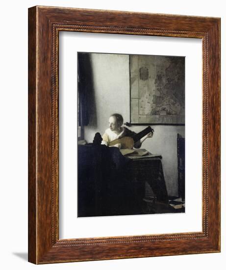 The Lute Player-Johannes Vermeer-Framed Giclee Print