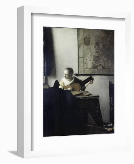 The Lute Player-Johannes Vermeer-Framed Giclee Print