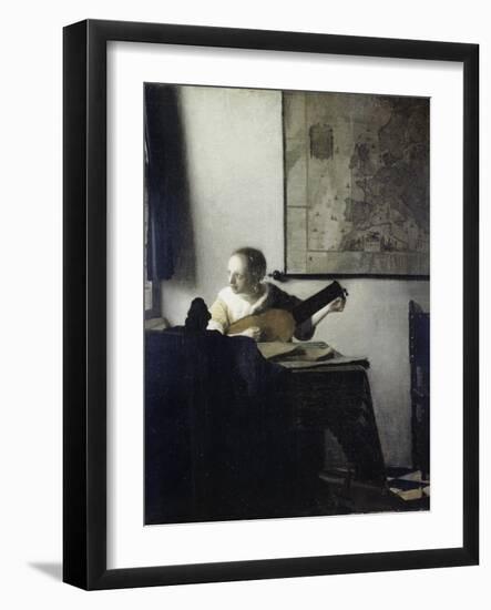 The Lute Player-Johannes Vermeer-Framed Giclee Print