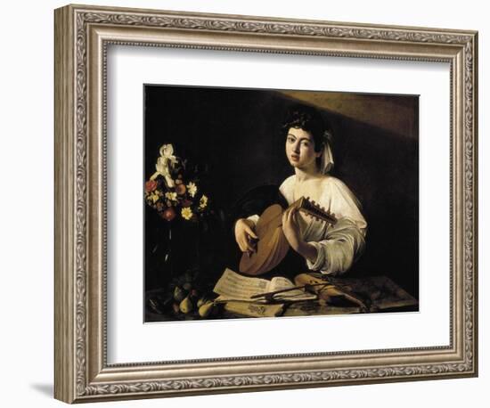 The Lute-Player-Caravaggio-Framed Art Print