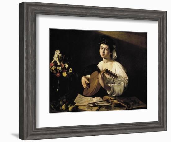 The Lute-Player-Caravaggio-Framed Art Print