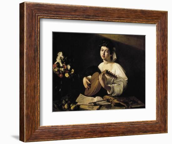 The Lute-Player-Caravaggio-Framed Art Print