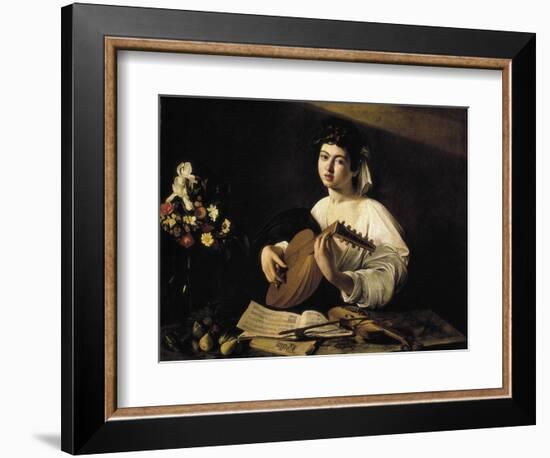 The Lute-Player-Caravaggio-Framed Art Print