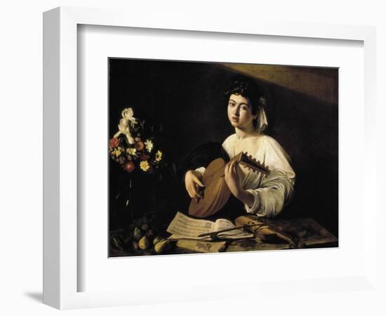 The Lute-Player-Caravaggio-Framed Art Print