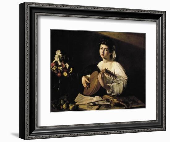 The Lute-Player-Caravaggio-Framed Art Print