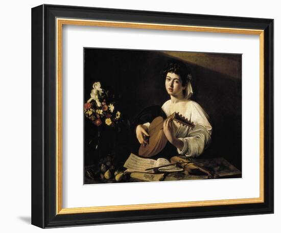 The Lute-Player-Caravaggio-Framed Art Print